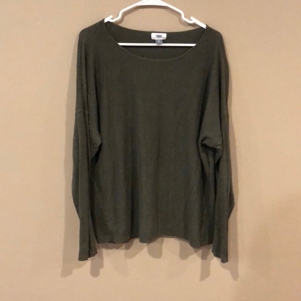 Long sleeve olive green sweater
